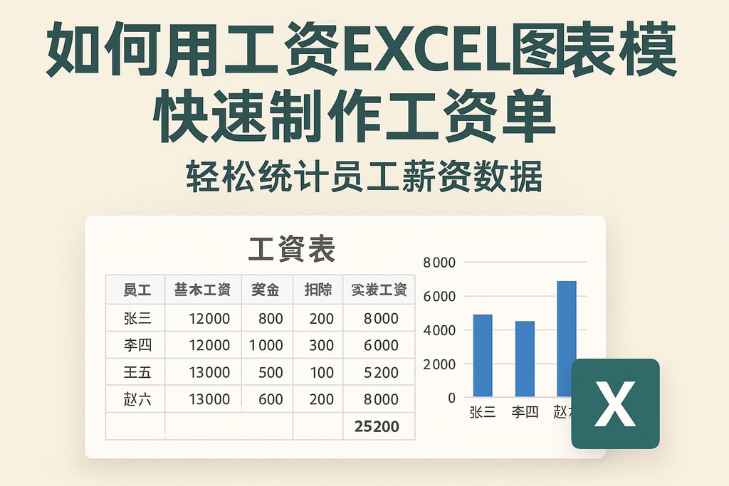如何用工资 excel 图表模板快速制作工资单，轻松统计员工薪资数据